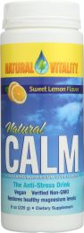 NATURAL VITALITY: Natural Calm Organic Sweet Lemon Flavor, 8 oz