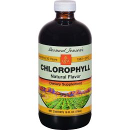 BERNARD JENSENS: Chlorophyll Natural Flavor Liquid, 16 oz