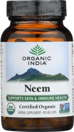 ORGANIC INDIA: Neem Skin and Immune Health Supplement, 90 vc