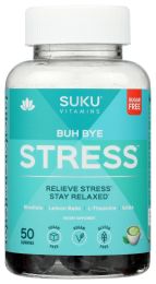 SUKU VITAMINS: Buh Bye Stress Gummies, 50 pc