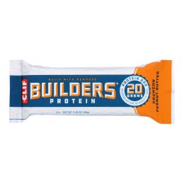 Clif Bar Builder Bar - Crunchy Peanut Butter - Case of 12 - 2.4 oz