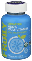 FRUILY: Organic Mens Multivitamin Gummy, 60 ea