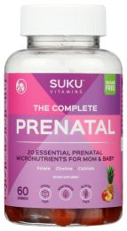 SUKU VITAMINS: The Complete Prenatal Gummies, 60 pc
