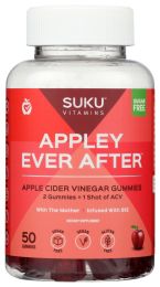 SUKU VITAMINS: Appley Ever After Apple Cider Vinegar Gummies, 50 pc