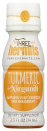 THREE HERMITS: Shot Turmeric Nirgundi, 2.5 fo