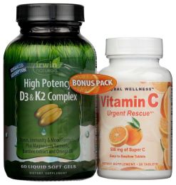 IRWIN NATURALS: Vitamin C D3 K2 Combo, 60 sg