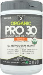 DESIGNER PROTEIN WHEY: Pro30 Plant Choc Org, 1.29 lb