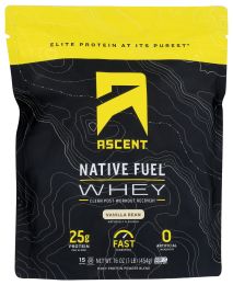 ASCENT: Whey Protein Native Vanil, 1 lb