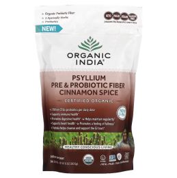 ORGANIC INDIA: Psyllium Pre Probiotic Cinnamon Spice, 10 oz