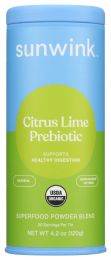 SUNWINK: Citrus Lime Prebiotic Superfood Powder, 4.2 oz