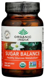 ORGANIC INDIA: Sugar Balance Healthy Glucose Metabolism, 90 cp
