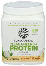 SUNWARRIOR: Clean Greens Protein Tropical Vanilla, 175 gm